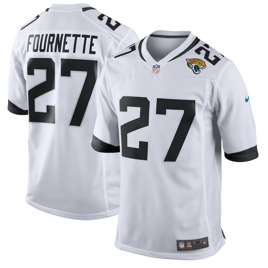 Men Jacksonville Jaguars 27 Leonard Fournette Nike White New Game NFL Jersey